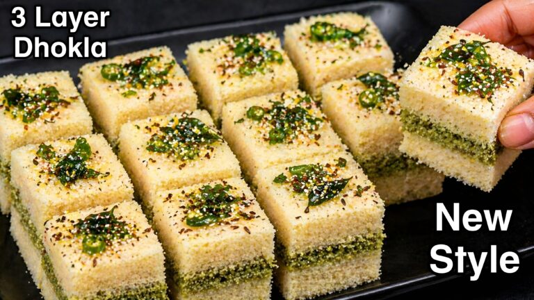 Instant Sandwich Dhokla Recipe