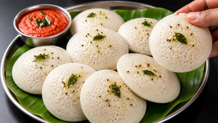 Instant Rice Idli Recipe Without Fermentation